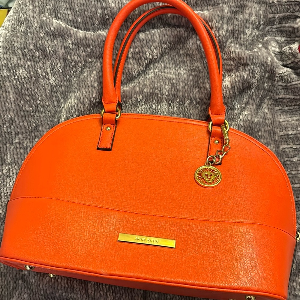 Anne Klein Shimmer Down Dome Satchel
